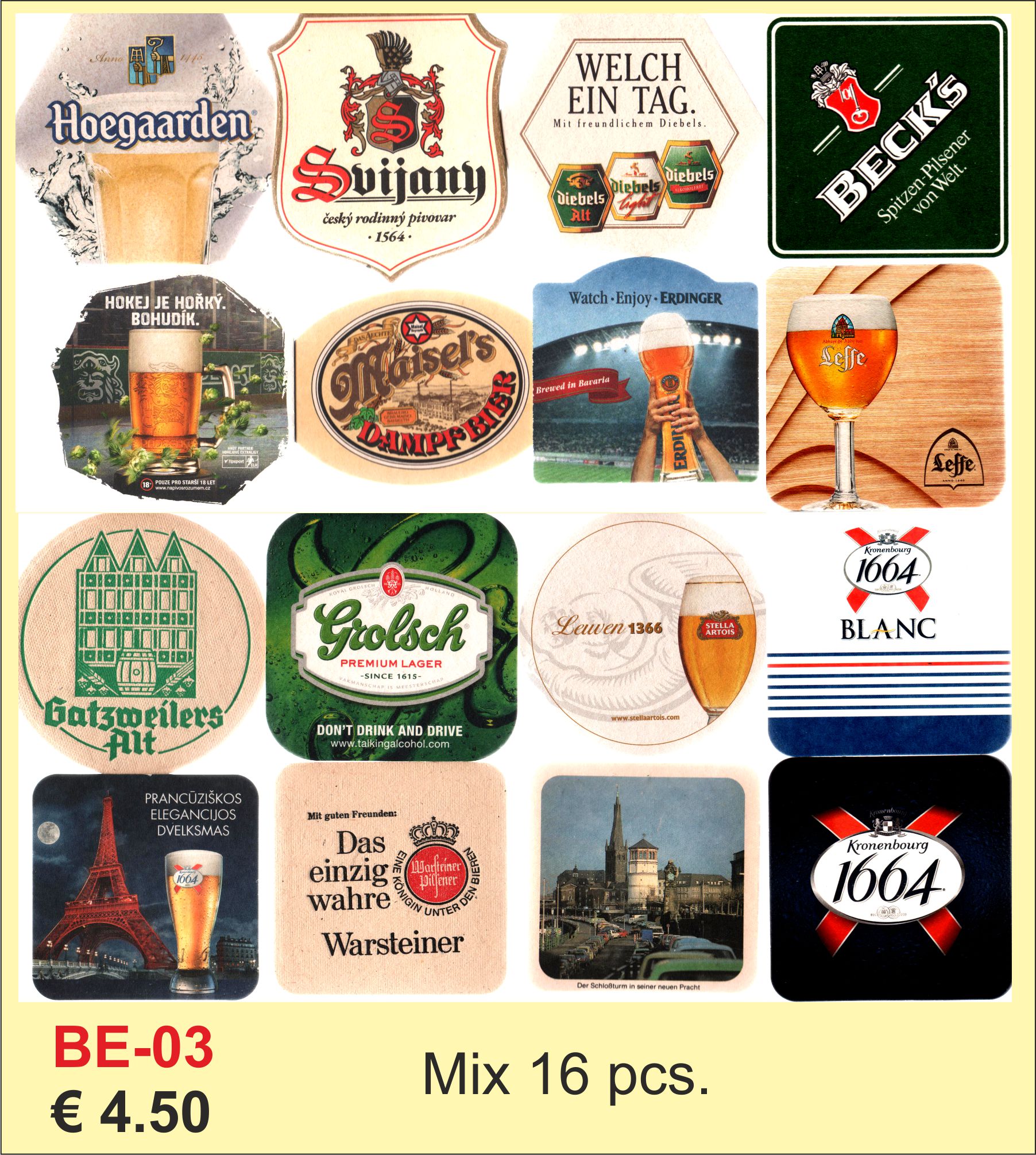 Coasters 16mix